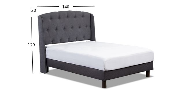 Cabecera Matrimonial Michel Gris Oxford 