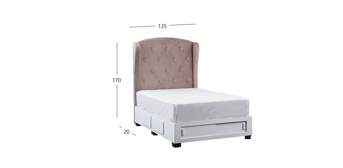 Cabecera Matrimonial Perla Plus Palo de Rosa