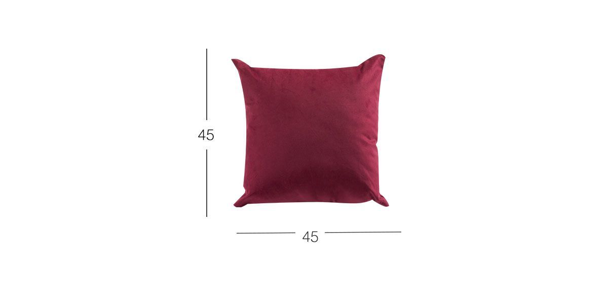 Juego De Cojines Decorativos Preston Tinto 4 Piezas