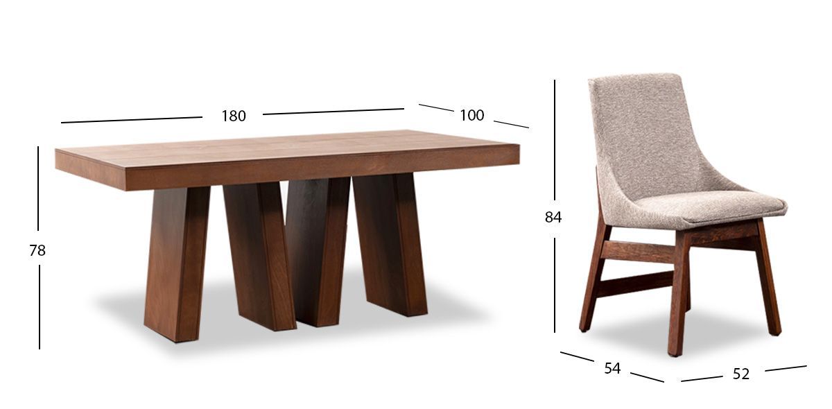 Comedor Odette con 6 Sillas Arena