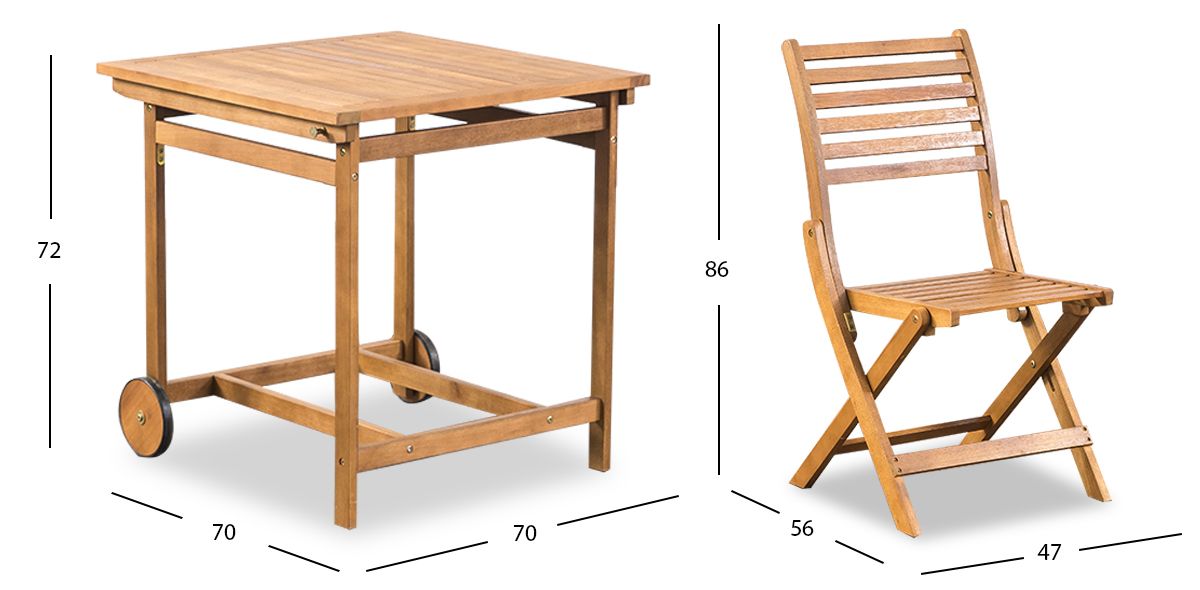 Comedor Exterior Cuadrado Alegro 