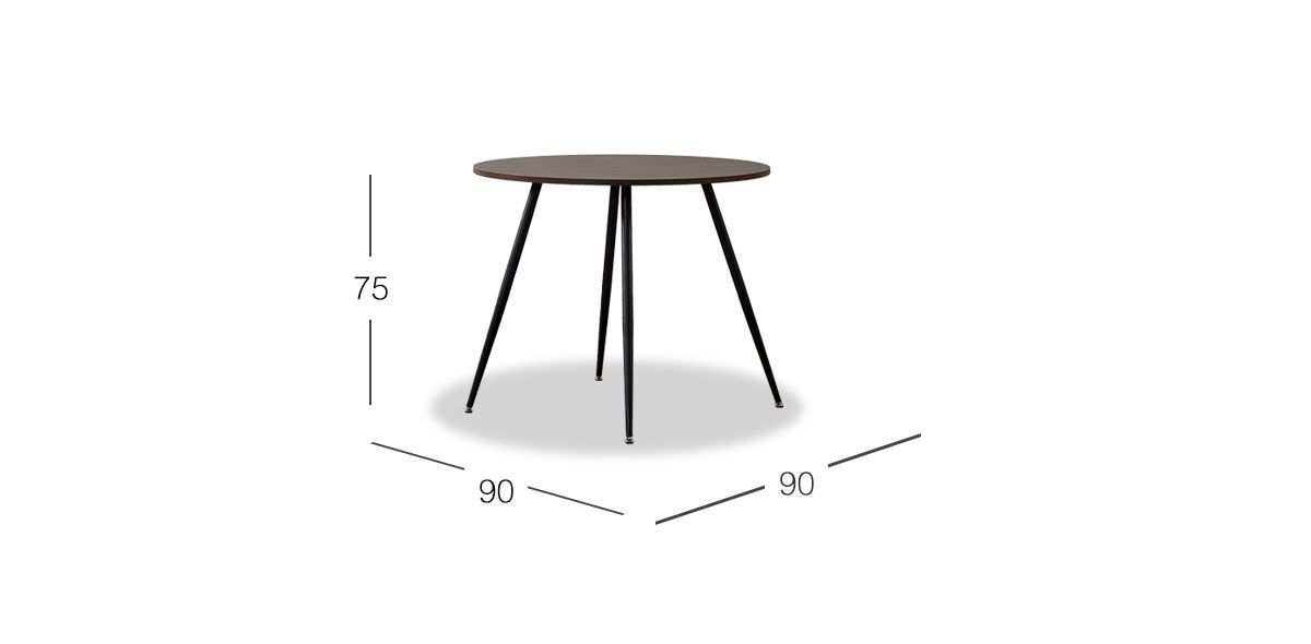 Mesa Comedor Redonda Marla Nogal 