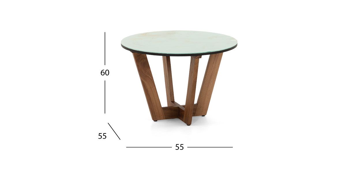Mesa de Centro Owen Gris Cristal
