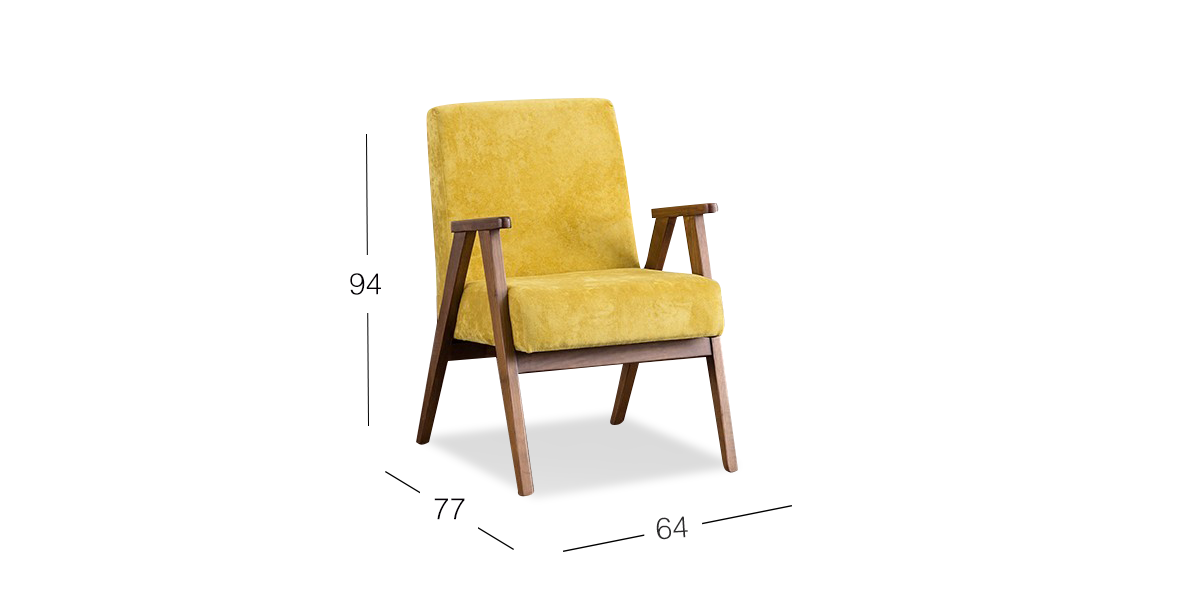 Sillón Ocasional Norton Treviso Mustard
