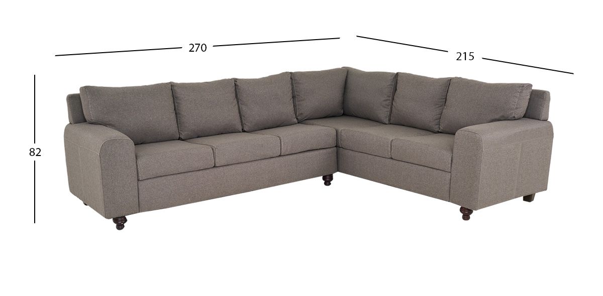 Sala Modular Derecha Rocco HS Gris