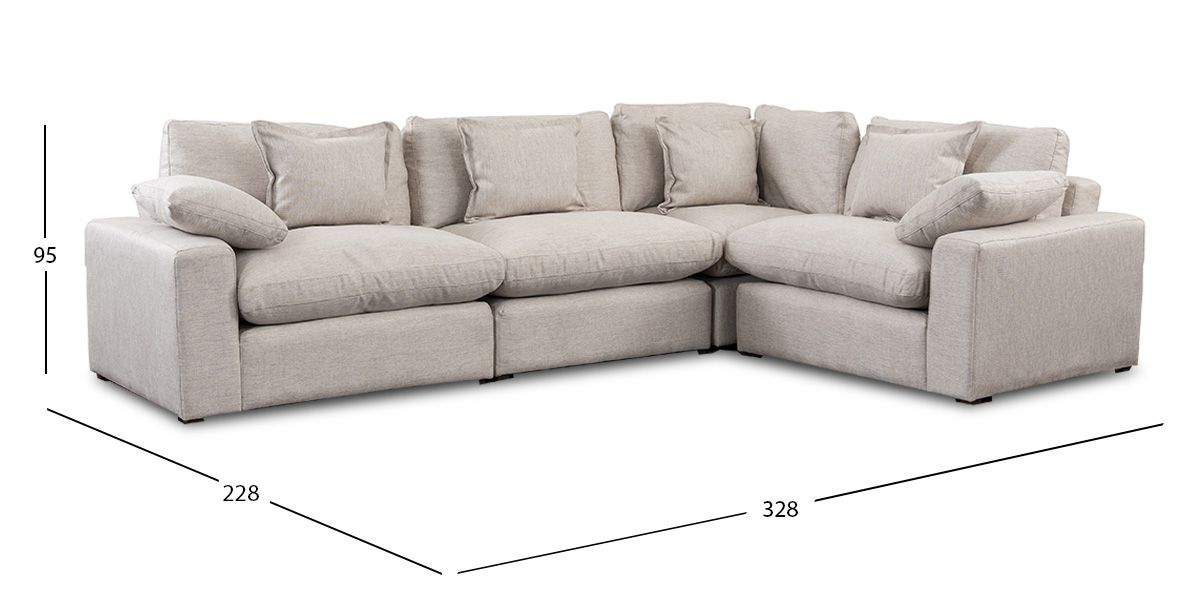 Sala Romelly Beige 4 Piezas