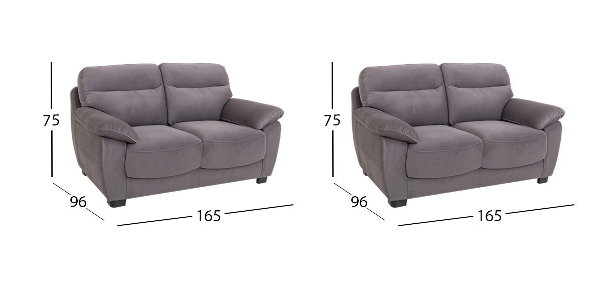 Sala Tour Gris (Boal) 2 Piezas 