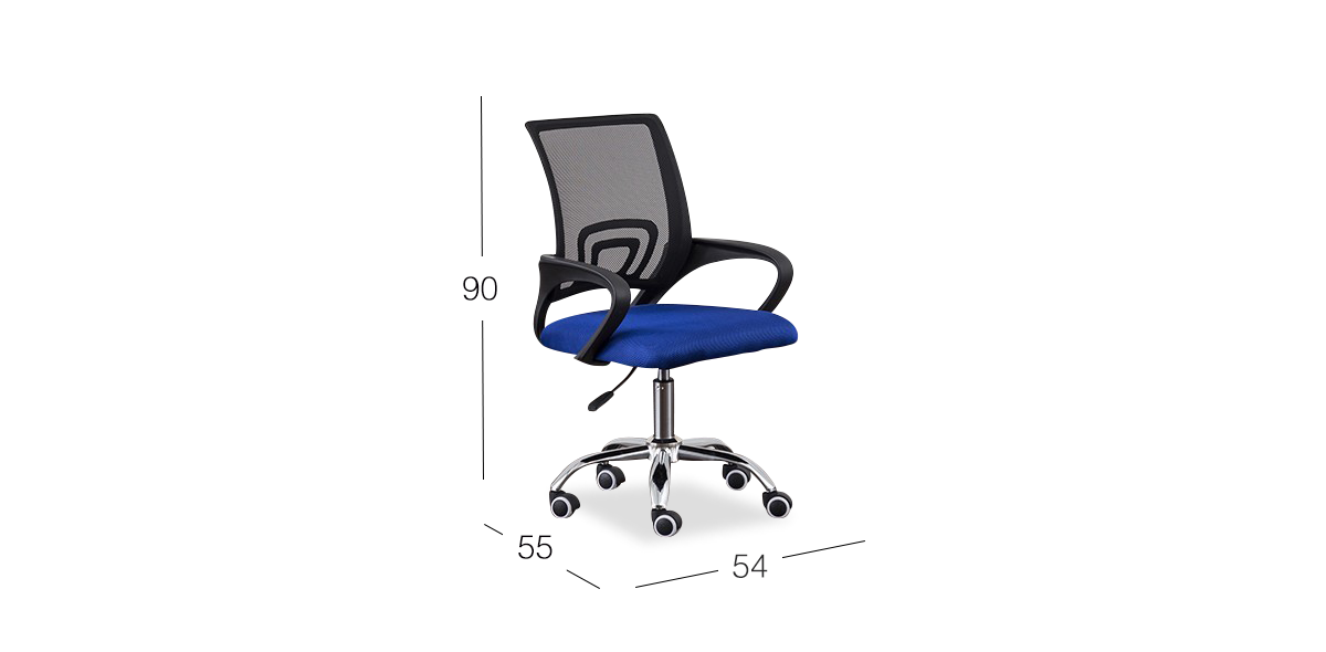 Silla De Oficina Scott New Blue/Black