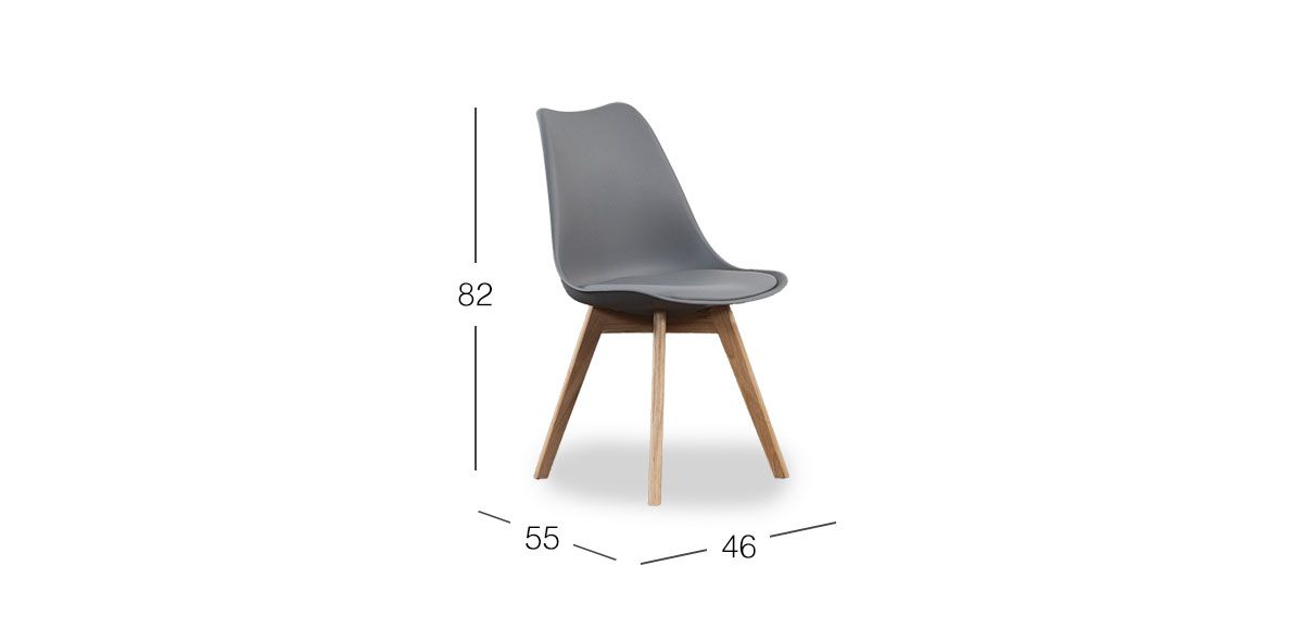 Silla Arthus PL Gris