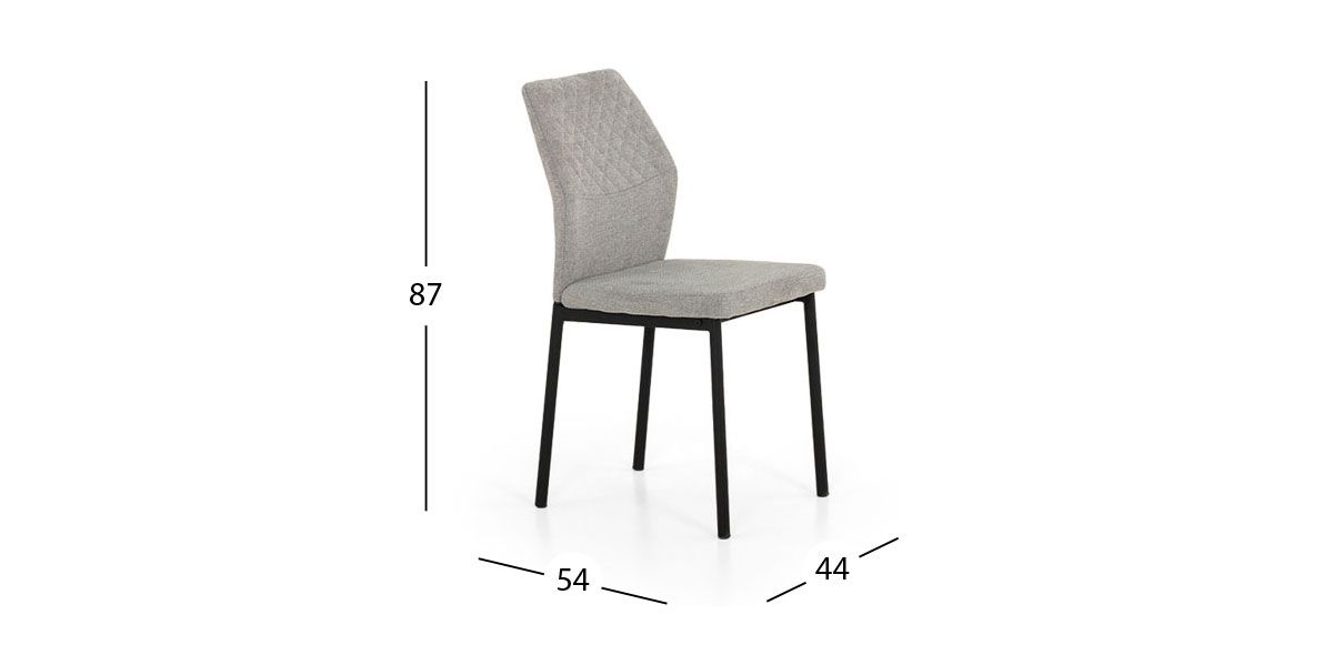 Silla Arista Gris Claro