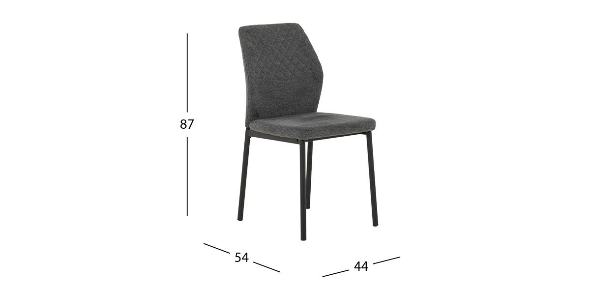 Silla Arista Gris Oscuro