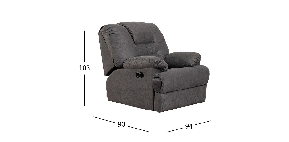 Sillón Reclinable Malibu New Gris