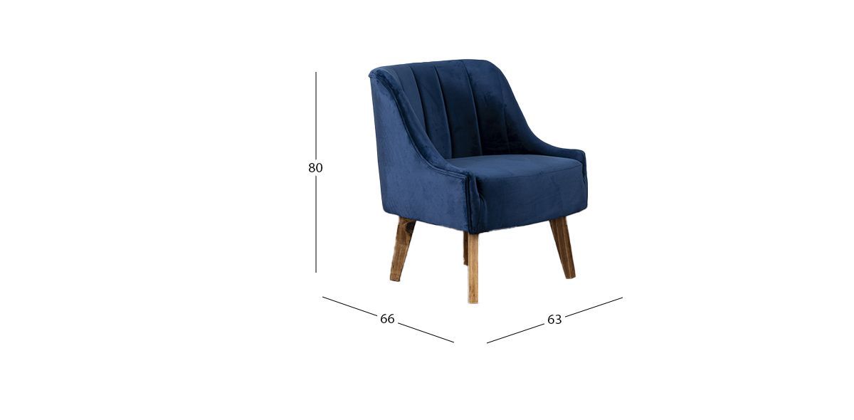 Sillón Ocasional Dante Azul Marino