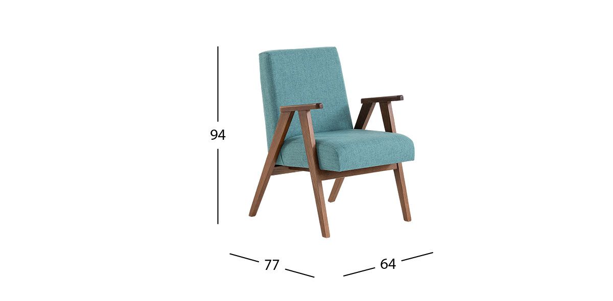 Sillón Ocasional Norton Fiora Turquoise
