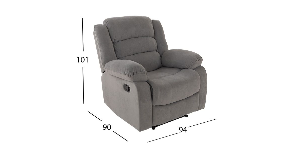 Sillón Reclinable Columbia Gris
