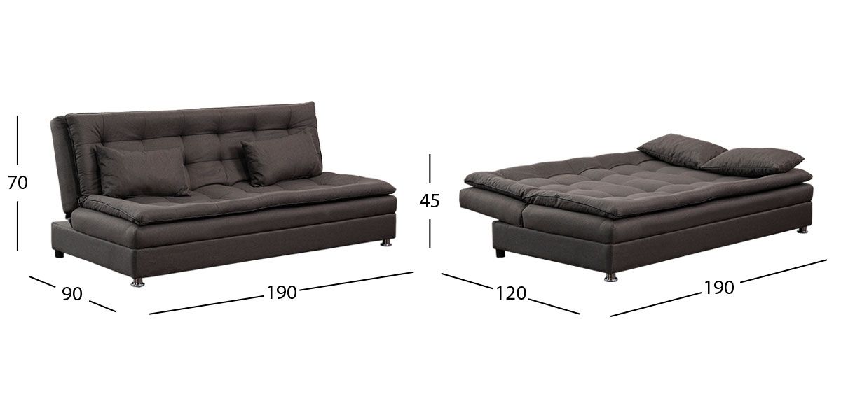 Sofá Cama Dupre Gris Oxford