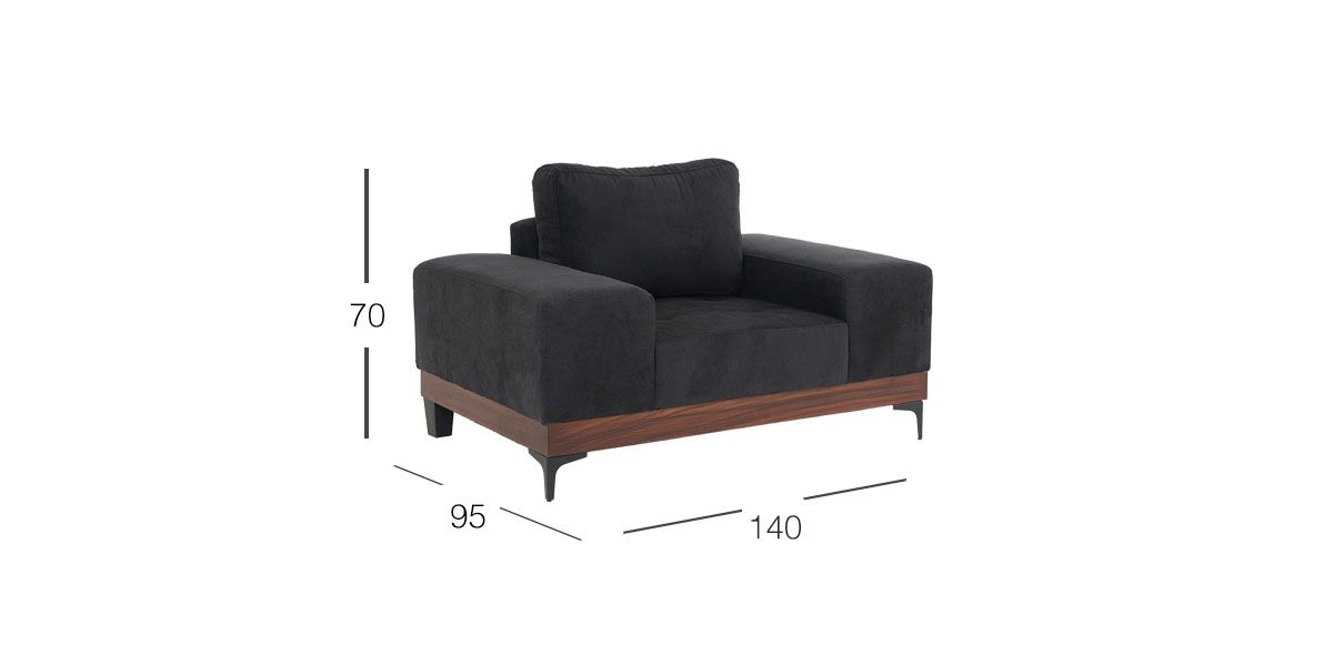 Sillón Maya Negro