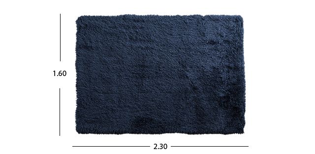 Tapete Decorativo Shaggy Navy de160x230