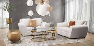 Sala Mia Beige 2 Piezas