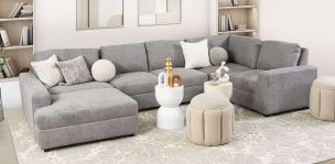 Sala Elite II Gris Claro 4 Piezas